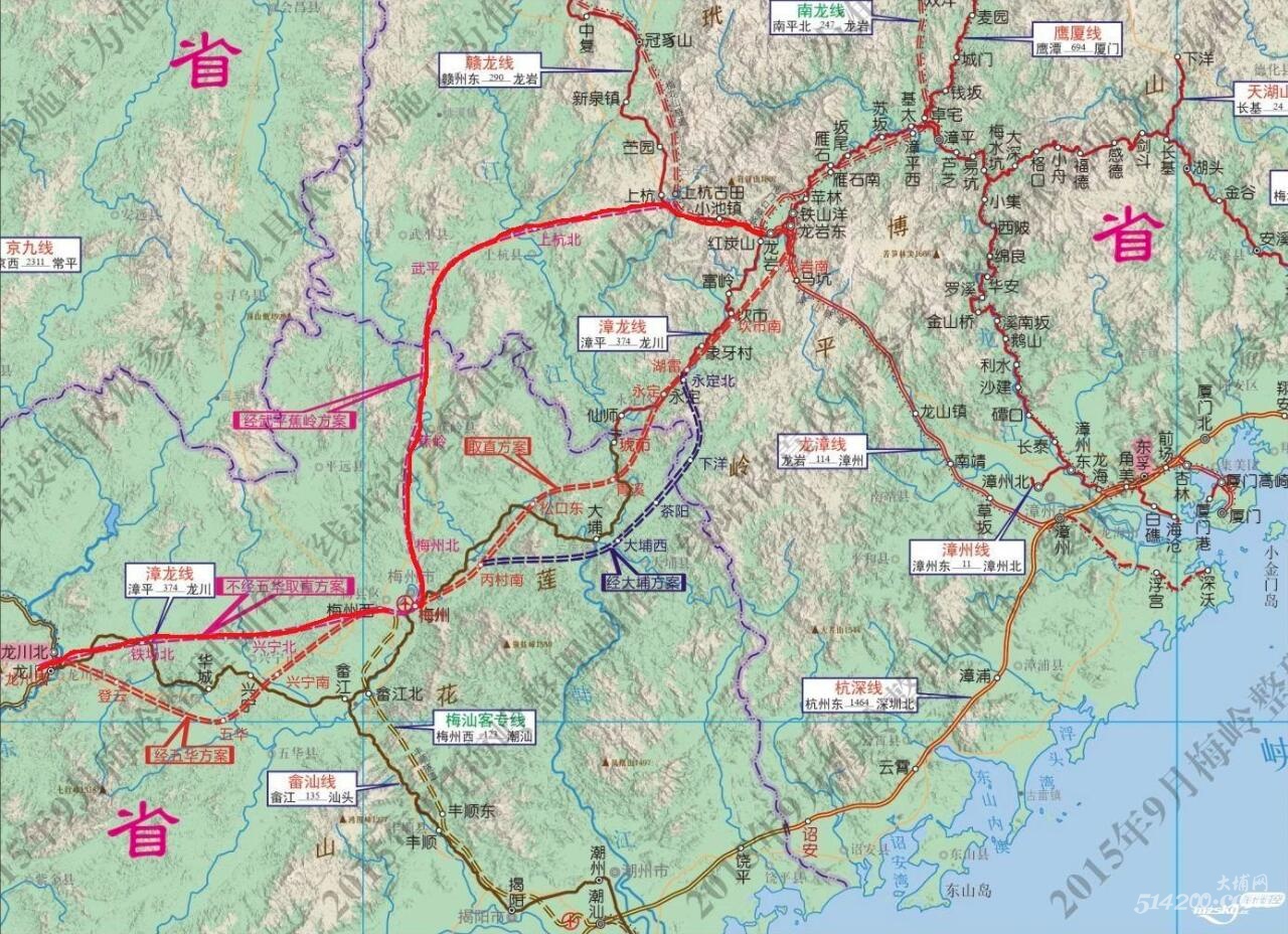 重磅丨双龙高铁推荐路线经五华兴宁梅城梅县蕉岭